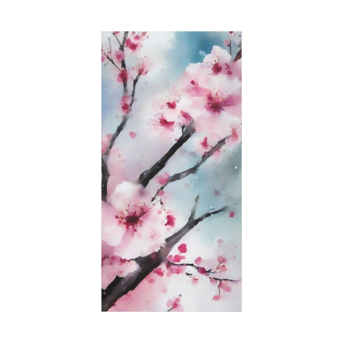 Abstract Art Canvas Print – Modern Wall Art, Digital Artwork, Matte Canvas, Ready to Hang, Home & Office Décor, Modern Wall Décor, Cherry Blossom Canvas Art - Floral Wall Decor