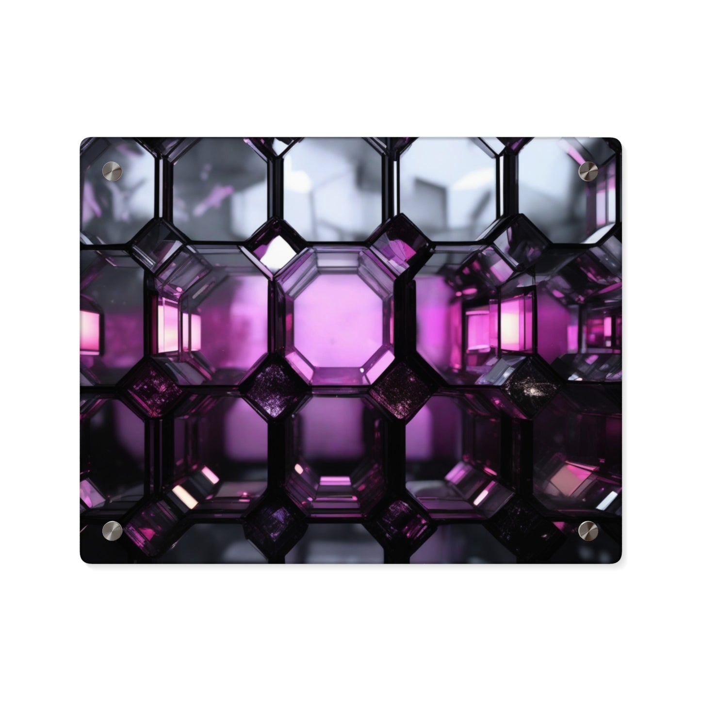 Modern Acrylic Wall Art Panels - Abstract Pink and Purple Decor, Stylish Home Decor, Unique Gift Idea, Contemporary Wall Art