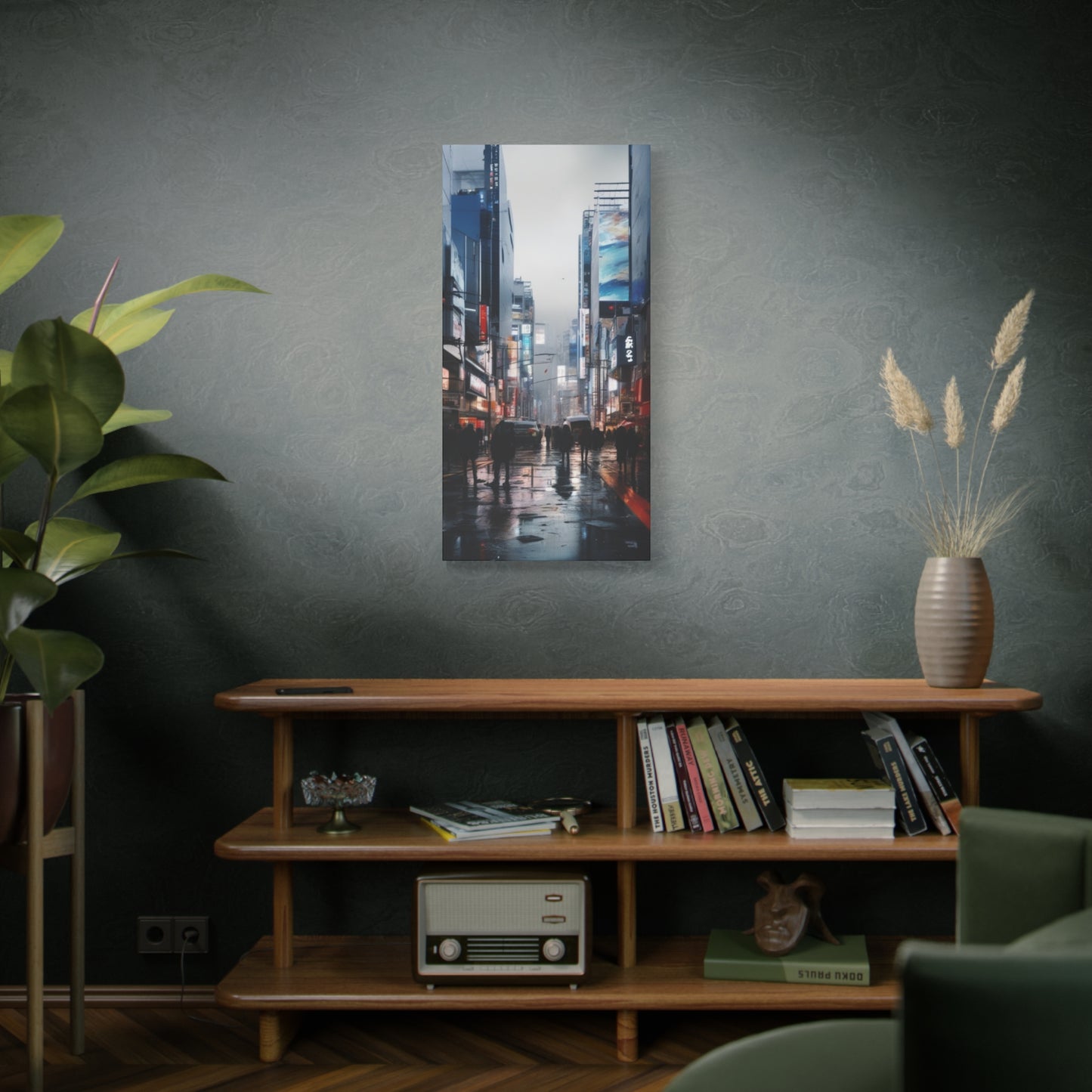 Abstract Art Canvas Print – Modern Wall Art, Digital Artwork, Matte Canvas, Ready to Hang, Home & Office Décor, Modern Wall Décor, Urban Nightlife Canvas Art - Modern Cityscape Wall Decor