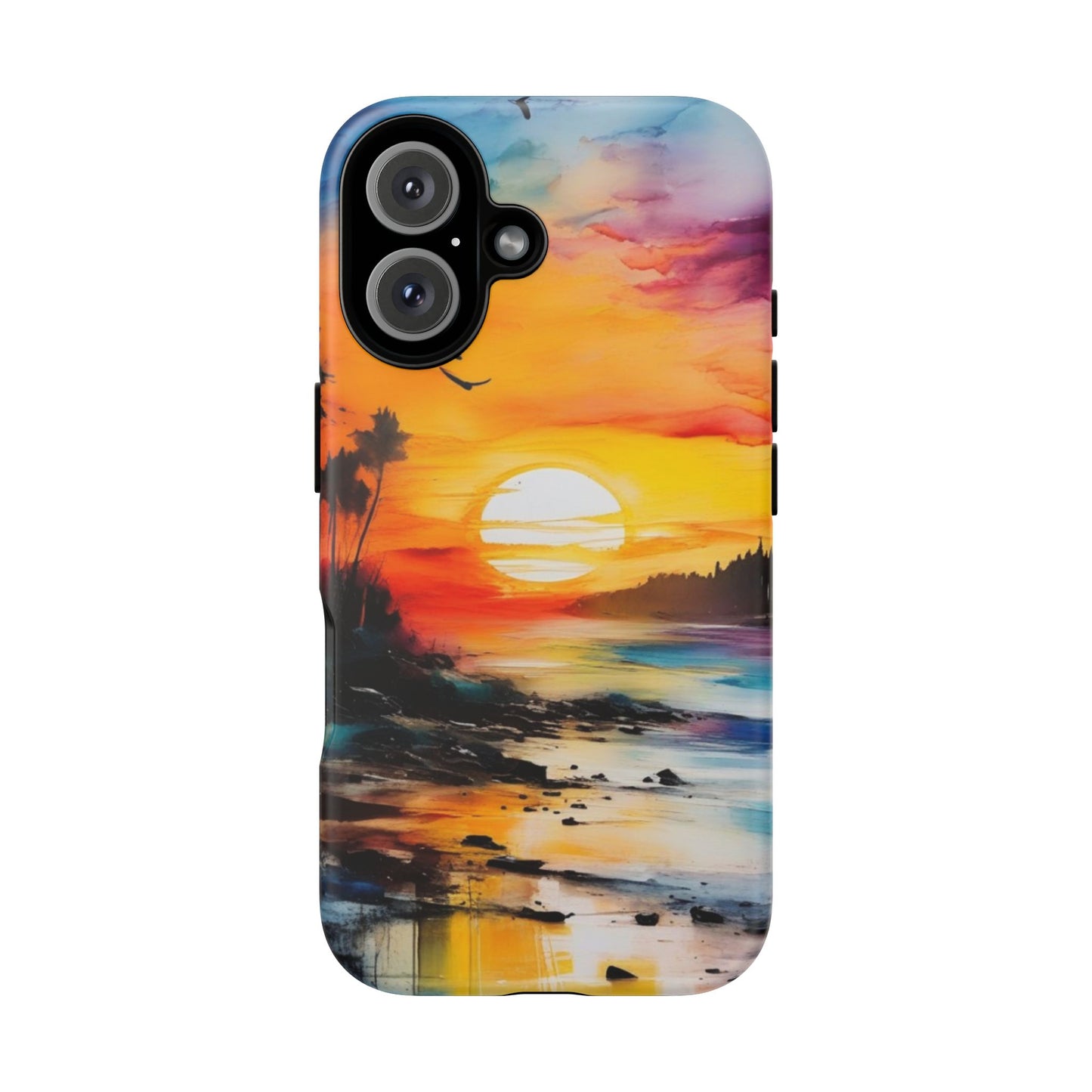 iPhone Tough Case Phone Case for iPhone 16/16 Plus/16 Pro/16 Pro Max – Dual Layer, Matte/Glossy Finish, Wireless Charging Compatible