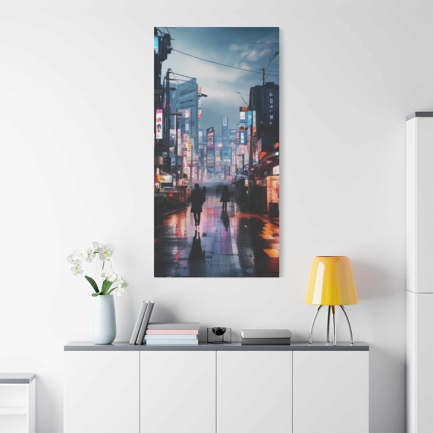 Abstract Art Canvas Print – Modern Wall Art, Matte Canvas, Ready to Hang, Home & Office Décor, Modern Wall Décor, Urban Cityscape Canvas Art - Stretched Matte 1.25"
