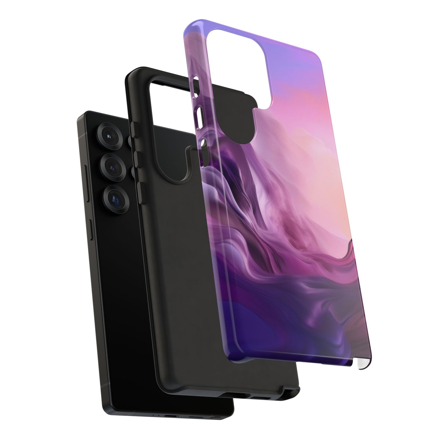Tough Case Phone Case for Samsung Galaxy S25/S24 – Dual Layer, Matte/Glossy Finish, Wireless Charging Compatible
