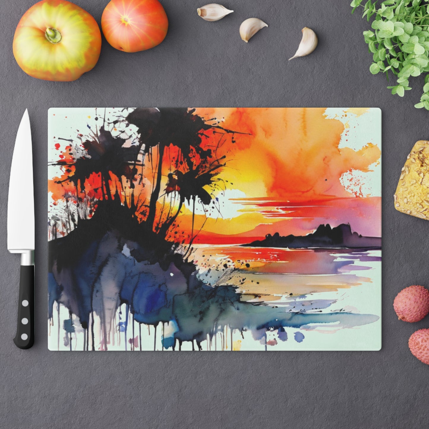 Tempered Glass Cutting Board – Hygienic, Scratch-Resistant, Dishwasher-Safe | Modern Kitchen Essential