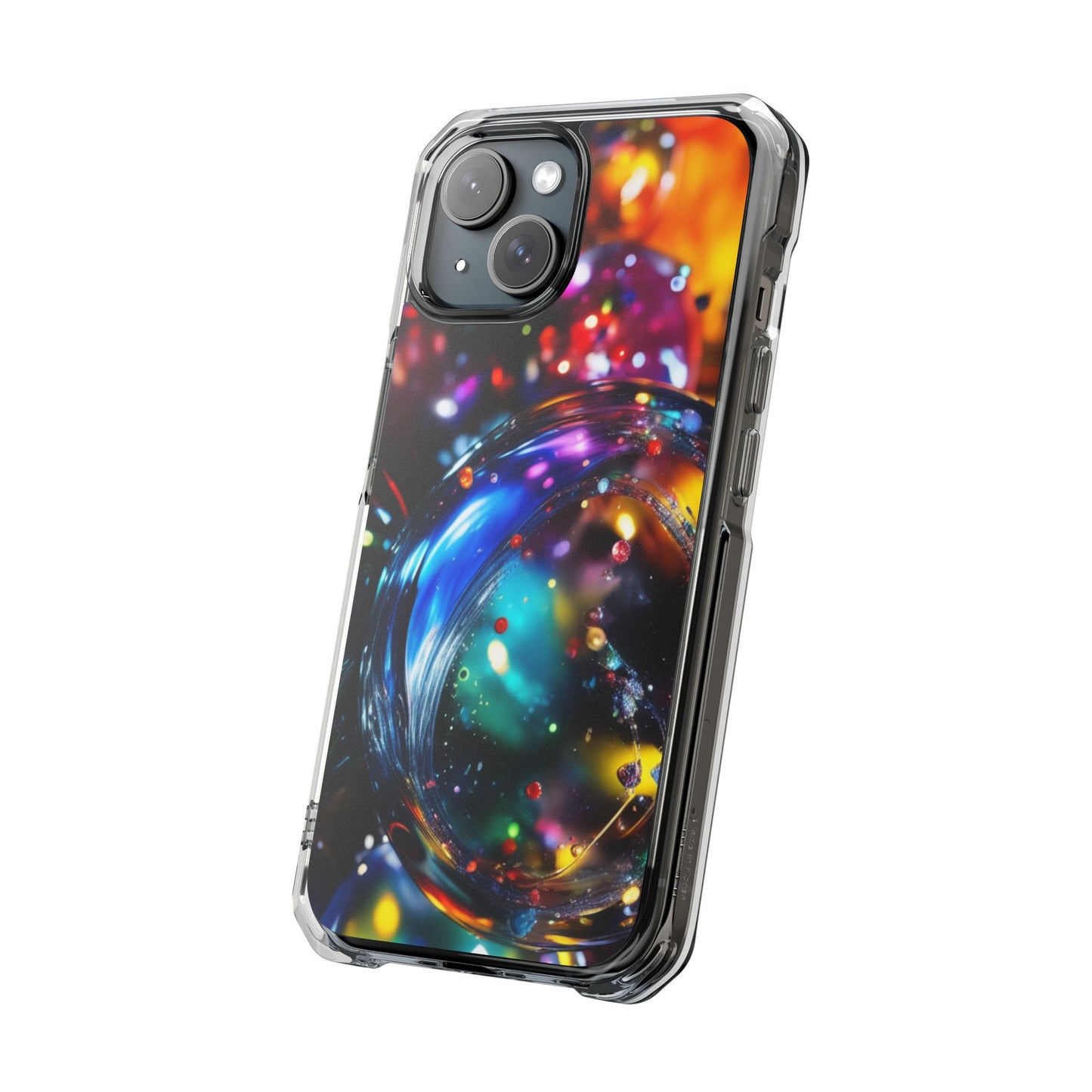Magnetic Phone Case for iPhone 16/15/14 | Stylish Clear Impact Case, Trendy Protection for iPhone, Unique Gifts for Tech Lovers, Modern Aesthetic