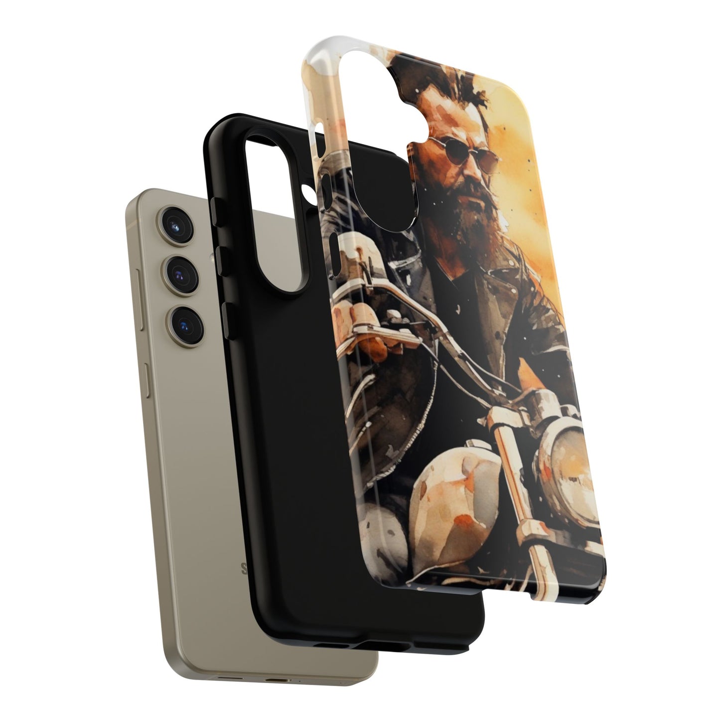 Tough Case Phone Case for Samsung Galaxy S25/S24 – Dual Layer, Matte/Glossy Finish, Wireless Charging Compatible