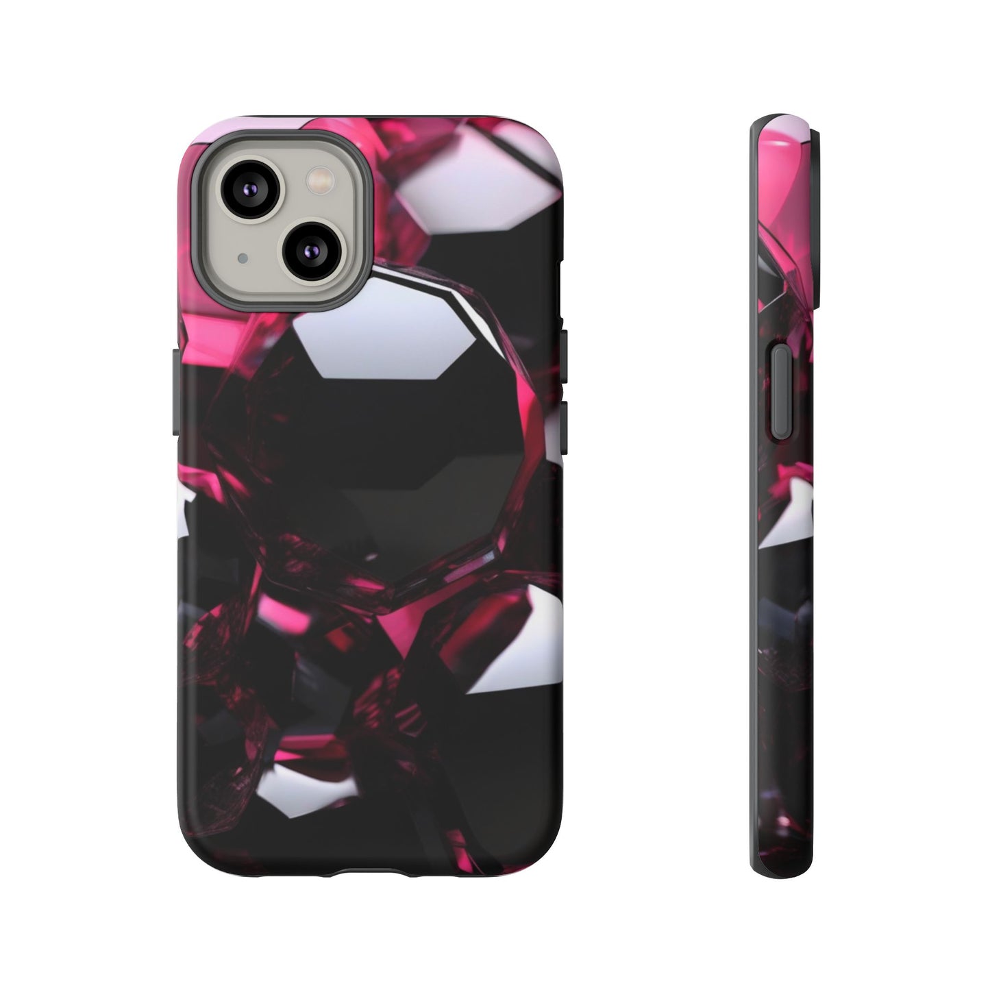 iPhone Tough Case Phone Case for iPhone 14\15\16 – Dual Layer, Matte/Glossy Finish, Wireless Charging Compatible