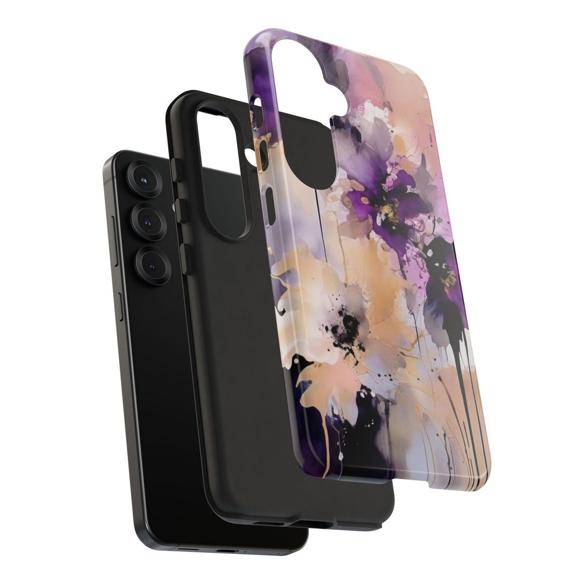 Tough Case Phone Case for Samsung Galaxy S25/S24 – Dual Layer, Matte/Glossy Finish, Wireless Charging Compatible