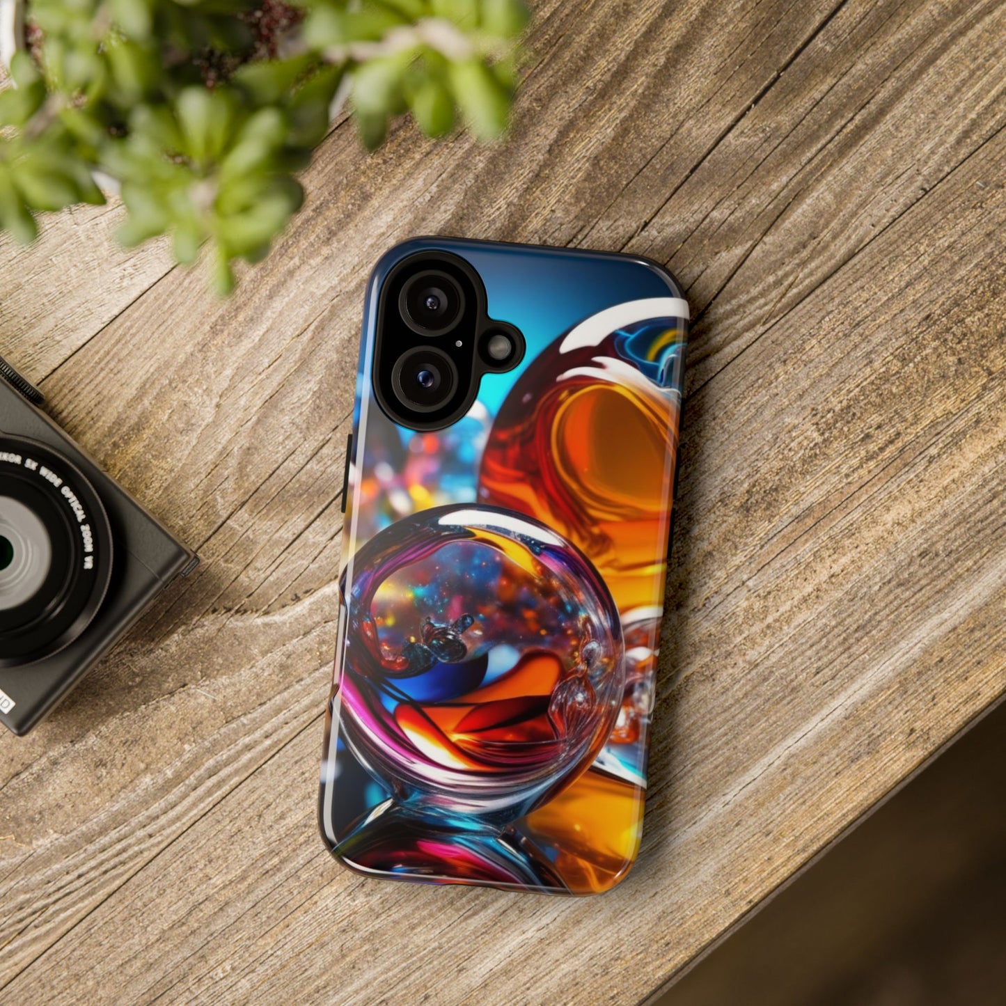 iPhone Tough Case Phone Case for iPhone 14\15\16 – Dual Layer, Matte/Glossy Finish, Wireless Charging Compatible
