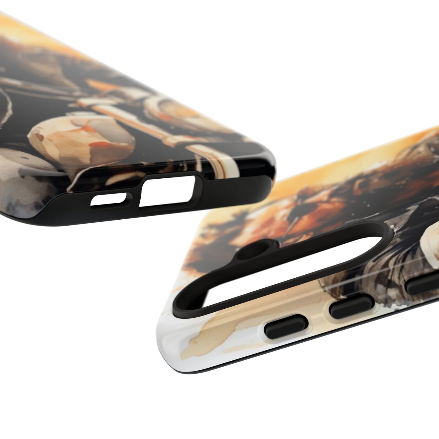 Tough Case Phone Case for Samsung Galaxy S25/S24 – Dual Layer, Matte/Glossy Finish, Wireless Charging Compatible