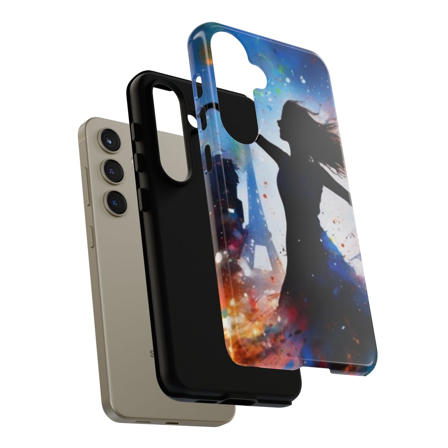 Tough Case Phone Case for Samsung Galaxy S 24/S25 – Dual Layer, Matte/Glossy Finish, Wireless Charging Compatible