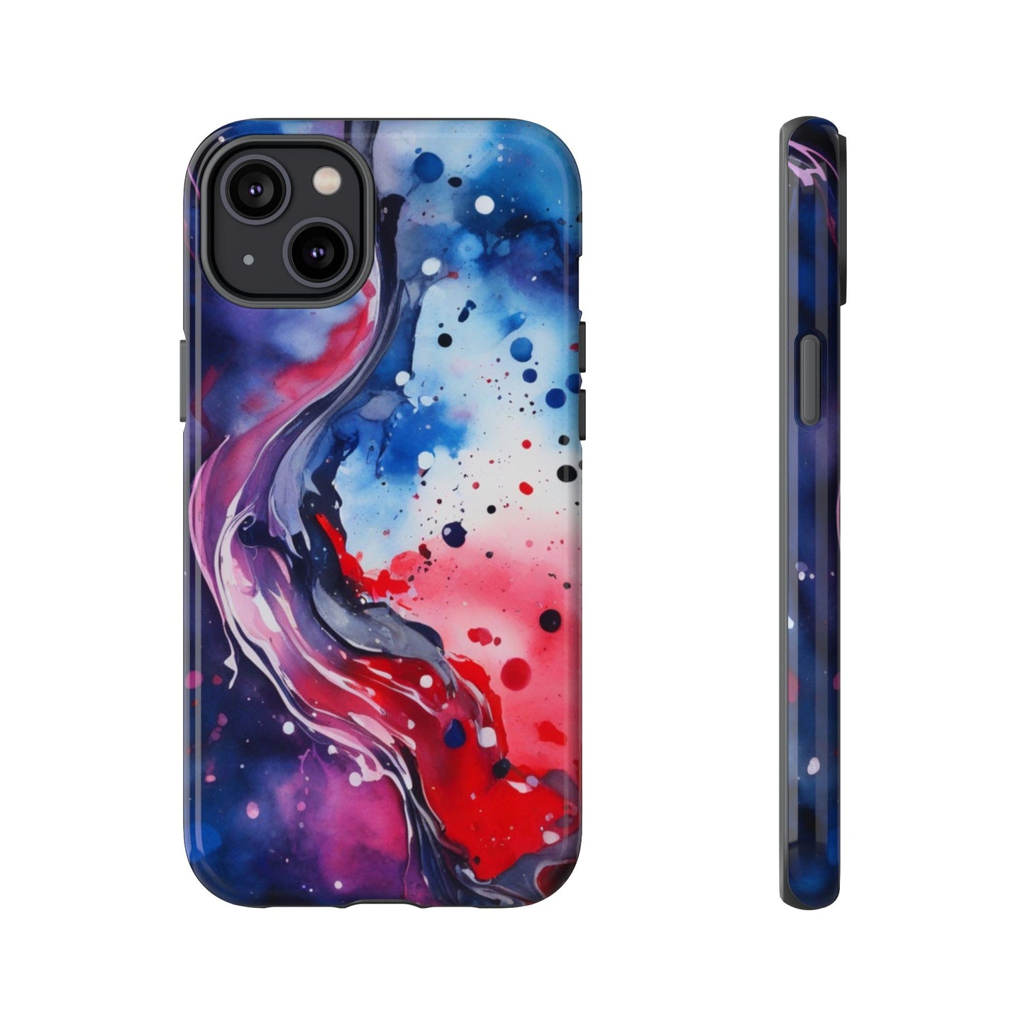 Abstract Galaxy Tough Phone Case  for iPhone 17/16/15/14 – Protective Cover