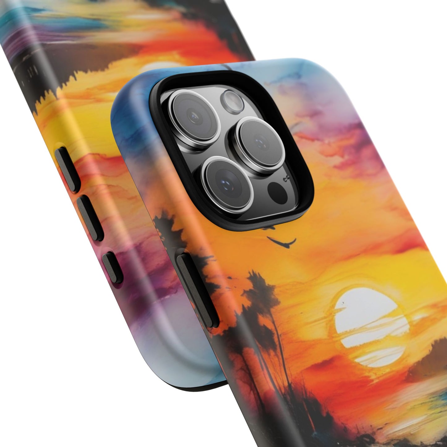 iPhone Tough Case Phone Case for iPhone 16/16 Plus/16 Pro/16 Pro Max – Dual Layer, Matte/Glossy Finish, Wireless Charging Compatible