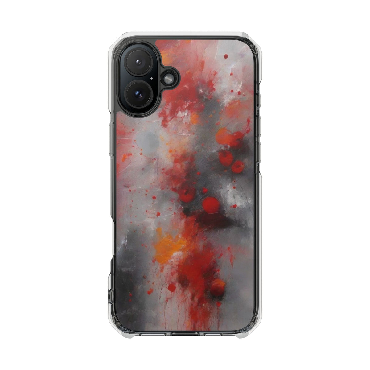 Magnetic Phone Case for iPhone 16/15/14 | Stylish Clear Impact Case, Trendy Protection for iPhone, Unique Gifts for Tech Lovers, Modern Aesthetic