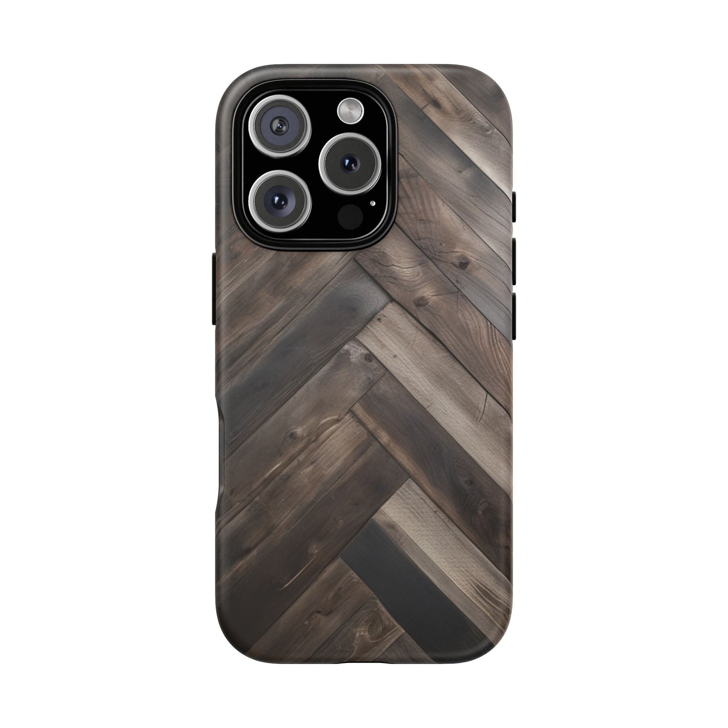 Durable Phone Case with Modern Wood Design for iPhone 17/16/15/14