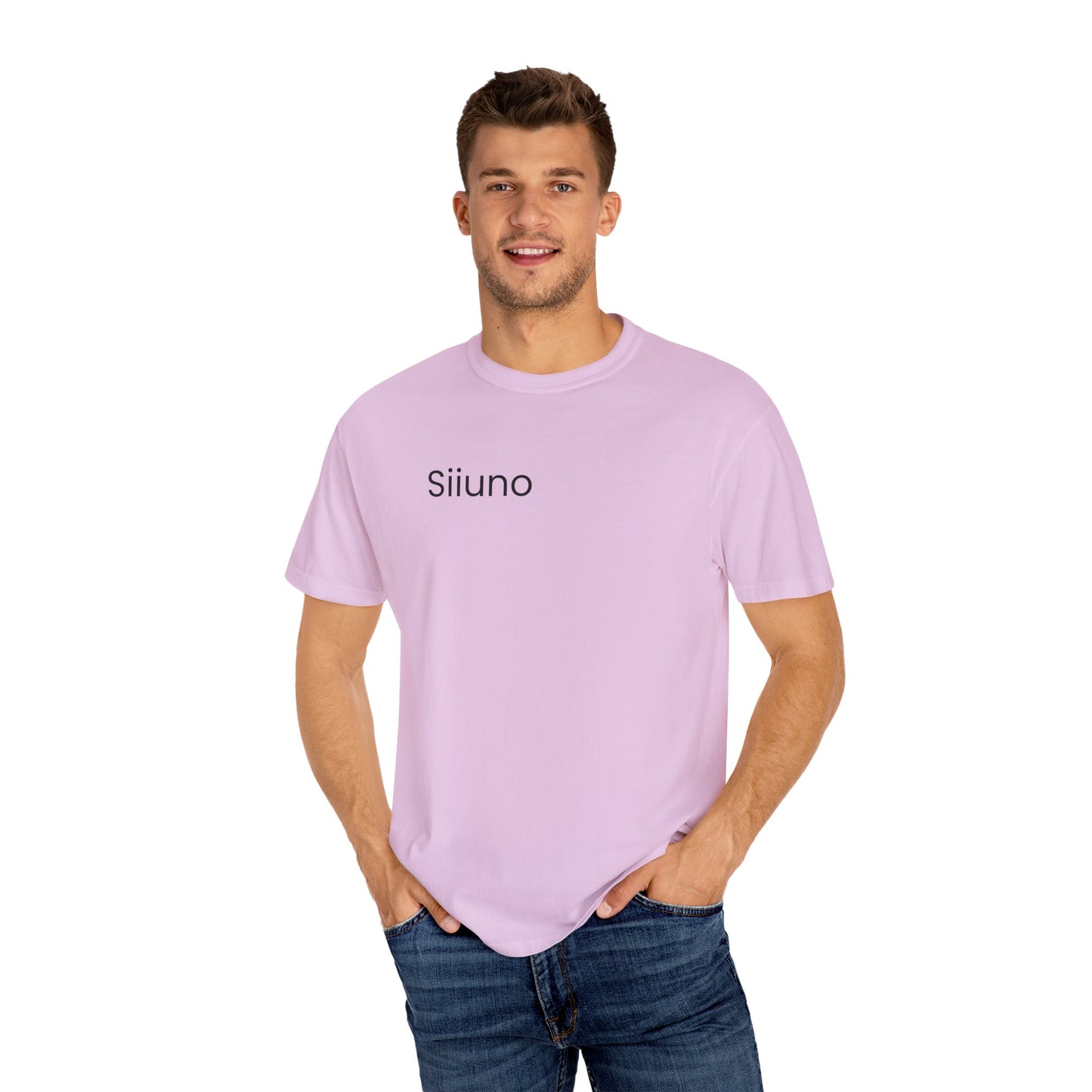 Siiuno Garment-Dyed T-shirt for Everyday Comfort, Unisex Tee for Casual Wear, Gift for Friends, Relaxed Style Tee, Versatile Summer Top