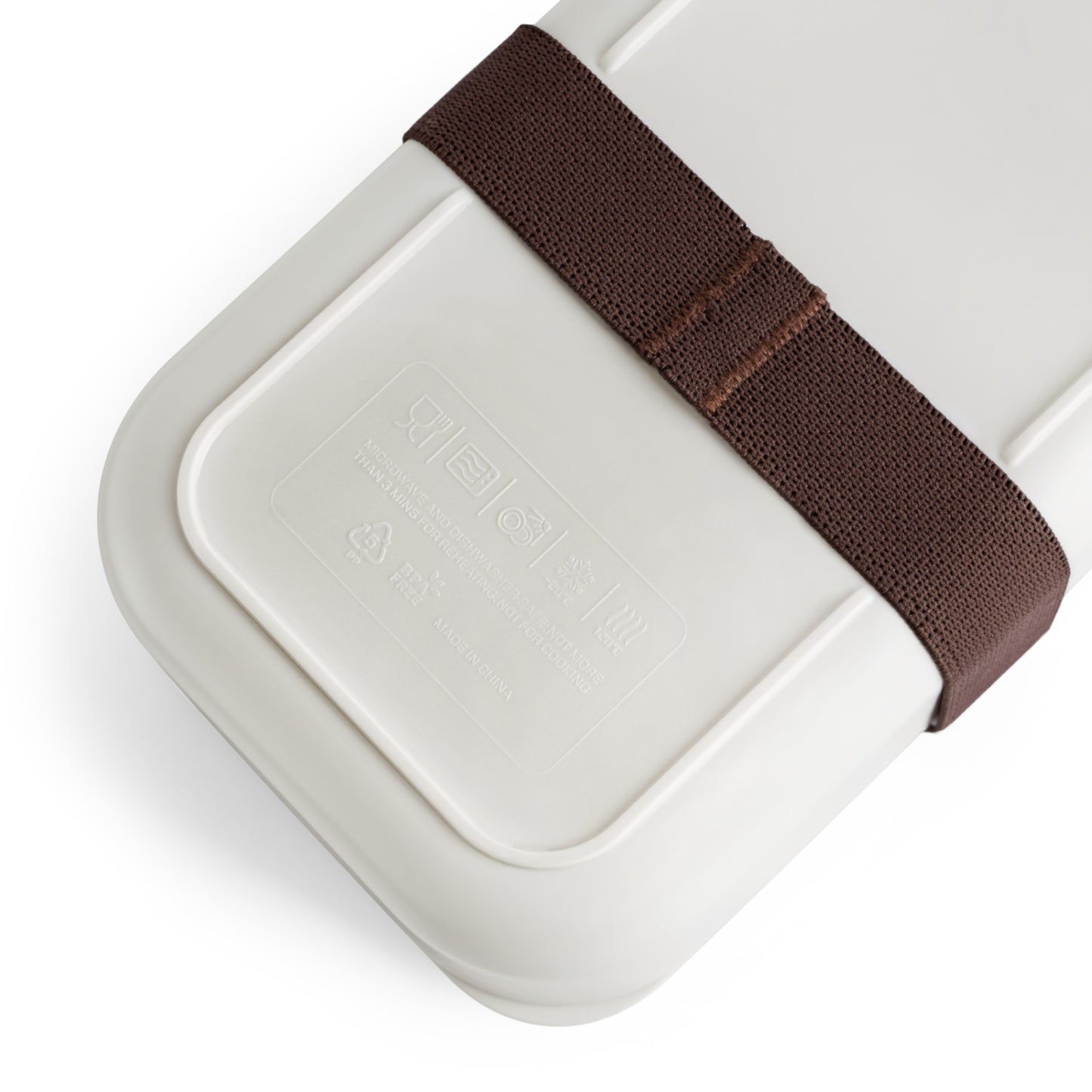 Stylish Bento Box Lunchbox – Portable, Designer Food Container with Wooden Lid & Two Moveable Compartments for Work, School & Picnics
