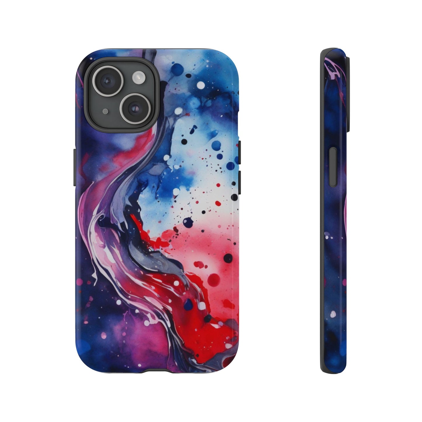 Abstract Galaxy Tough Phone Case  for iPhone 17/16/15/14 – Protective Cover