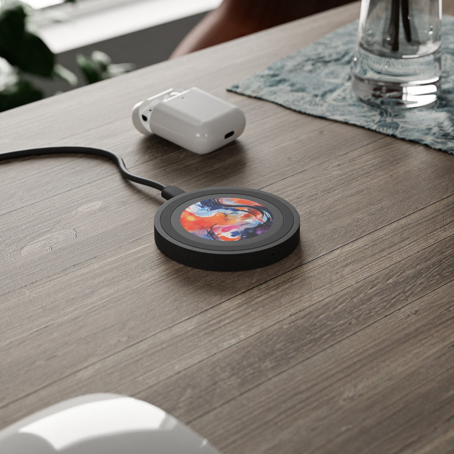 Abstract Colorwave Wireless Charging Pad — Quake Design