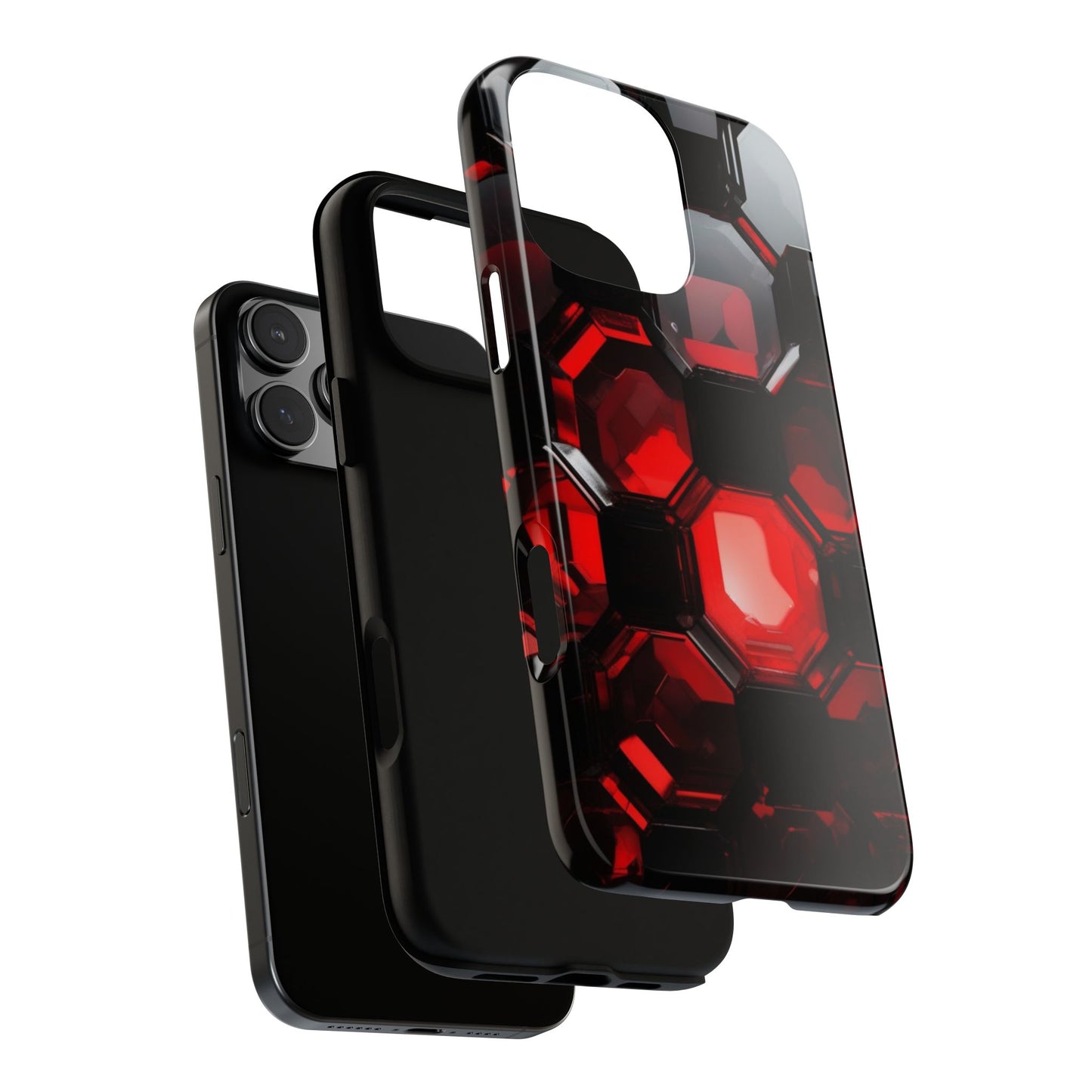 iPhone Tough Case Phone Case for iPhone 14\15\16 – Dual Layer, Matte/Glossy Finish, Wireless Charging Compatible