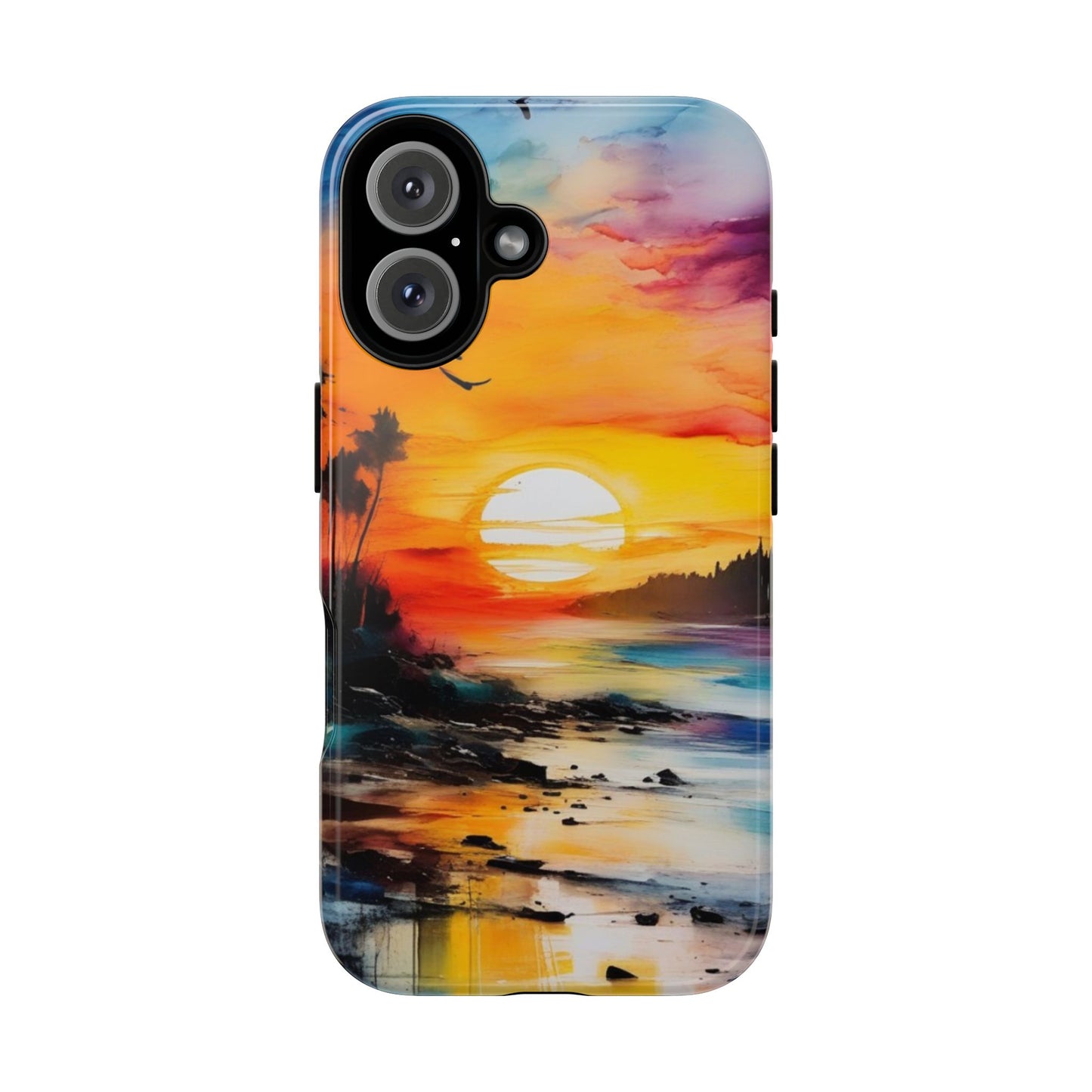 iPhone Tough Case Phone Case for iPhone 16/16 Plus/16 Pro/16 Pro Max – Dual Layer, Matte/Glossy Finish, Wireless Charging Compatible