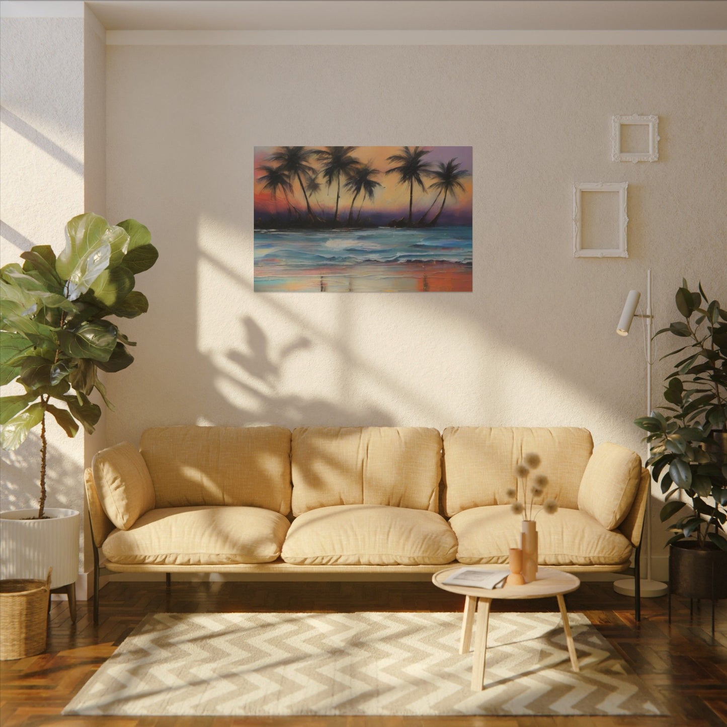 Abstract Art Canvas Print – Beach, Hawaii, Modern Wall Art, Matte Canvas, Ready to Hang, Home & Office Décor, Modern Wall Décor, Matte Canvas, Stretched, 0.75"