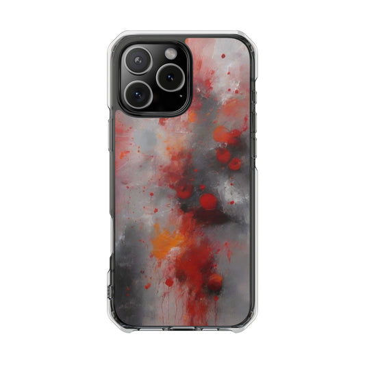 Magnetic Phone Case for iPhone 16/15/14 | Stylish Clear Impact Case, Trendy Protection for iPhone, Unique Gifts for Tech Lovers, Modern Aesthetic