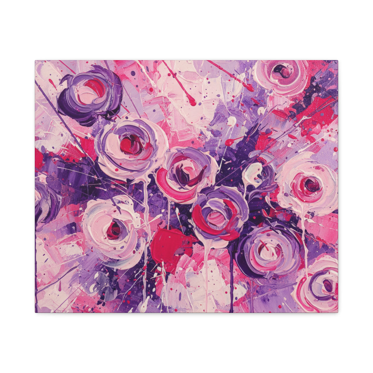 Abstract Art Canvas Print – Premium canvas print, Modern Wall Art, Matte Canvas, Ready to Hang, Home & Office Décor, Floral Abstract Canvas Print — Stretched Matte Wall Art