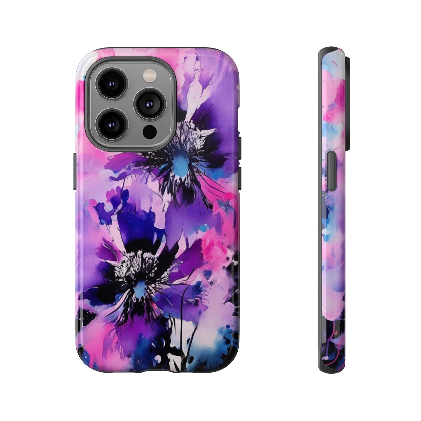 Floral Phone Case for iPhone 17\16\15\14\- Tough Cases, Stylish Cell Phone Cover, Floral Design, Gift for Her, Tech Accessory, Flower Print Phone Cover