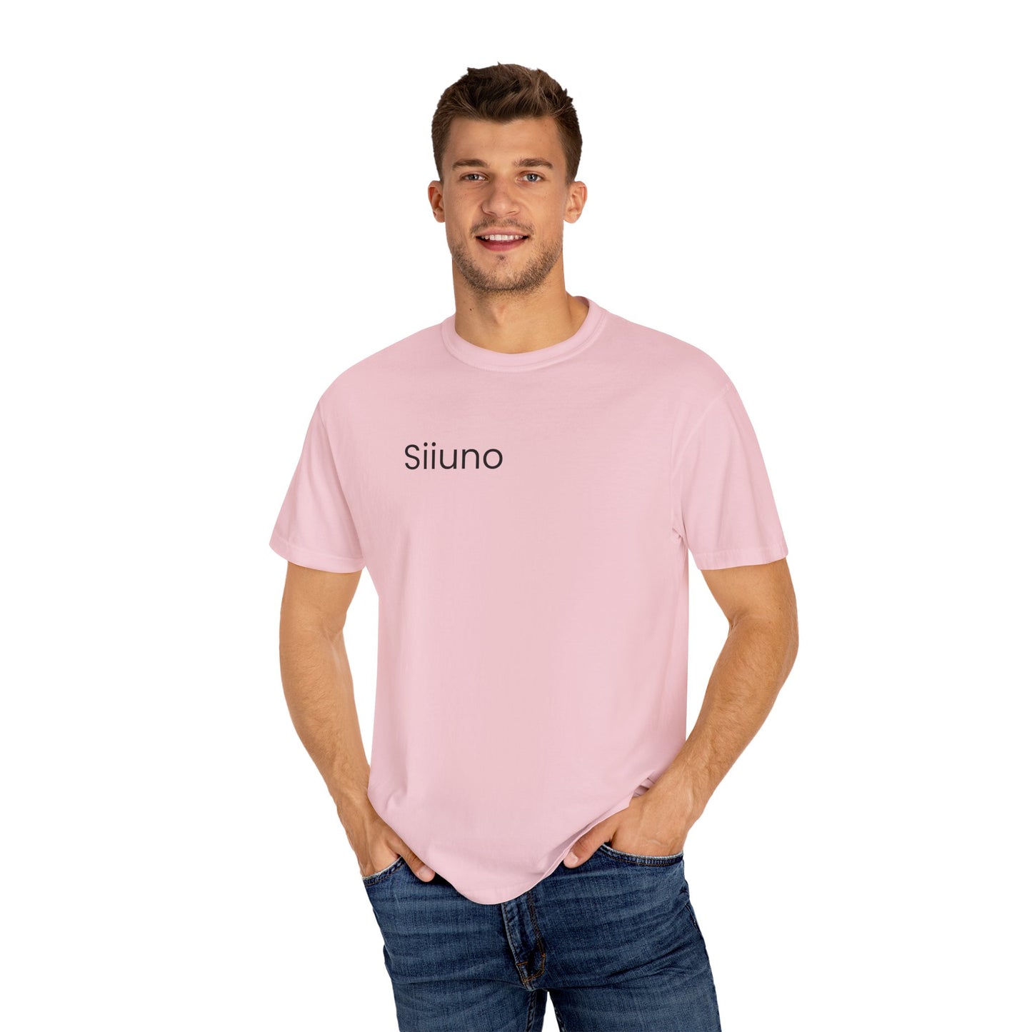 Siiuno Garment-Dyed T-shirt for Everyday Comfort, Unisex Tee for Casual Wear, Gift for Friends, Relaxed Style Tee, Versatile Summer Top