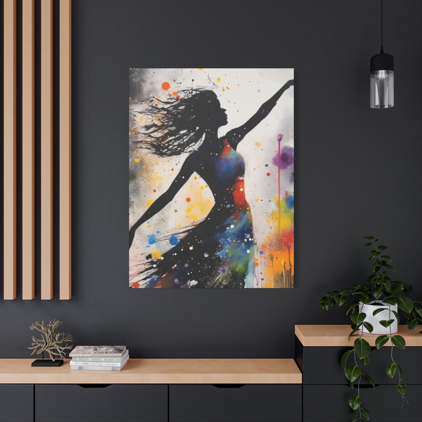 Abstract Art Canvas Print – Modern Wall Art, Matte Canvas, Ready to Hang, Home & Office Décor, Modern Wall Décor, Stretched Canvas Print, Modern Art Decor, Dance Wall Art, Vibrant Home Decoration