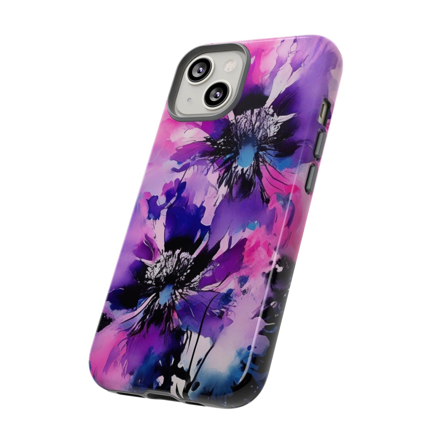 Floral Phone Case for iPhone 17\16\15\14\- Tough Cases, Stylish Cell Phone Cover, Floral Design, Gift for Her, Tech Accessory, Flower Print Phone Cover
