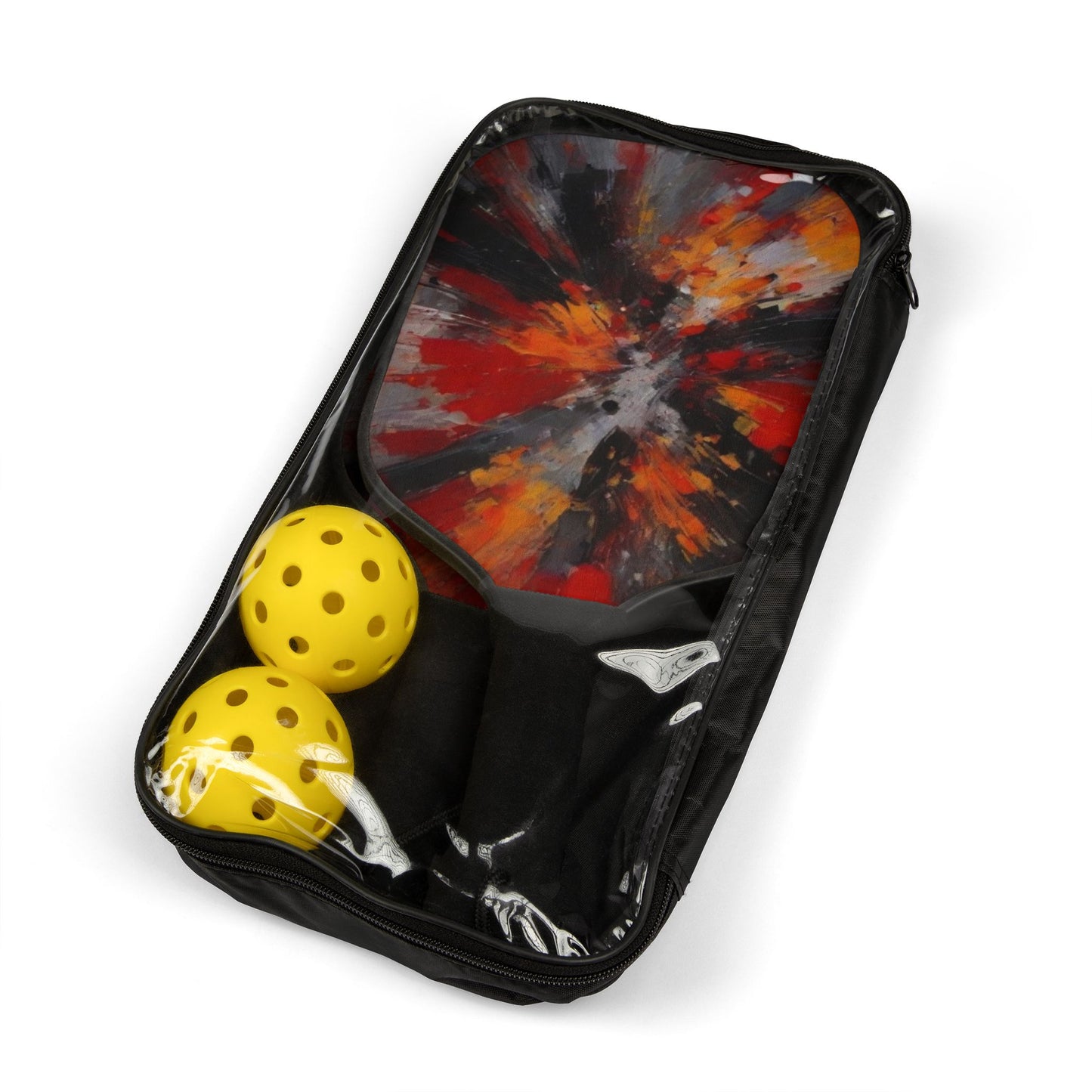 Pickleball Kit – Durable Wooden Paddles, Portable Set with Balls & Carry Bag for All Skill Levels - Perfect for Outdoor Fun! Vibrant Pickleball Paddle Set