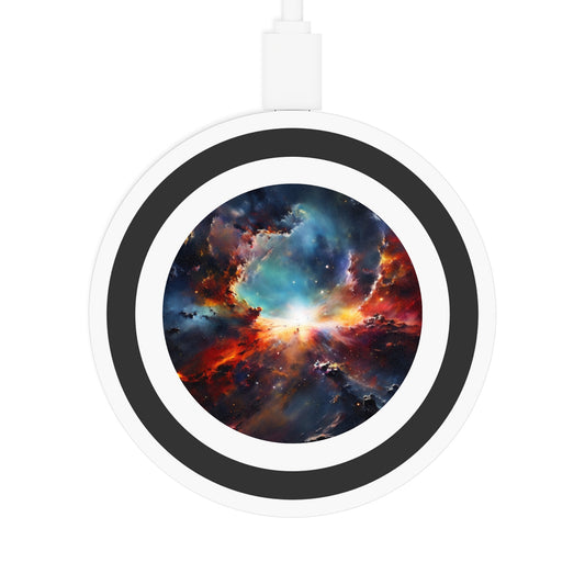 Galaxy Nebula Wireless Charging Pad — Qi Fast Charger with Space Design