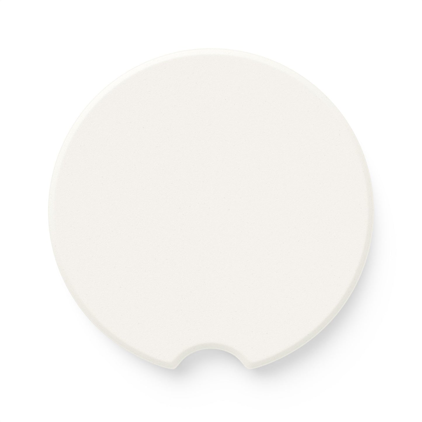 Rustic Wood Grain Soapstone Car Coaster – Round Cup Holder Absorbent Mat