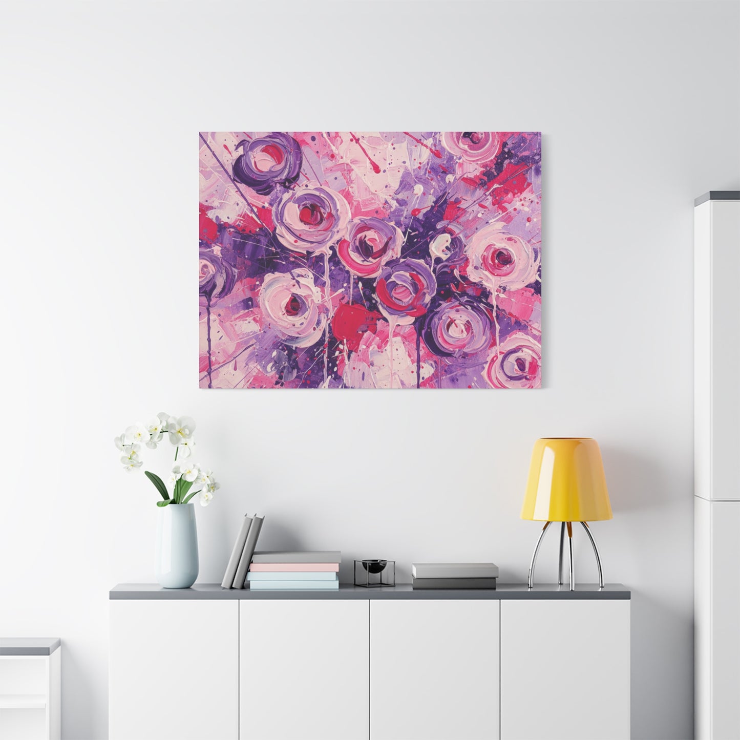 Abstract Art Canvas Print – Premium canvas print, Modern Wall Art, Matte Canvas, Ready to Hang, Home & Office Décor, Floral Abstract Canvas Print — Stretched Matte Wall Art