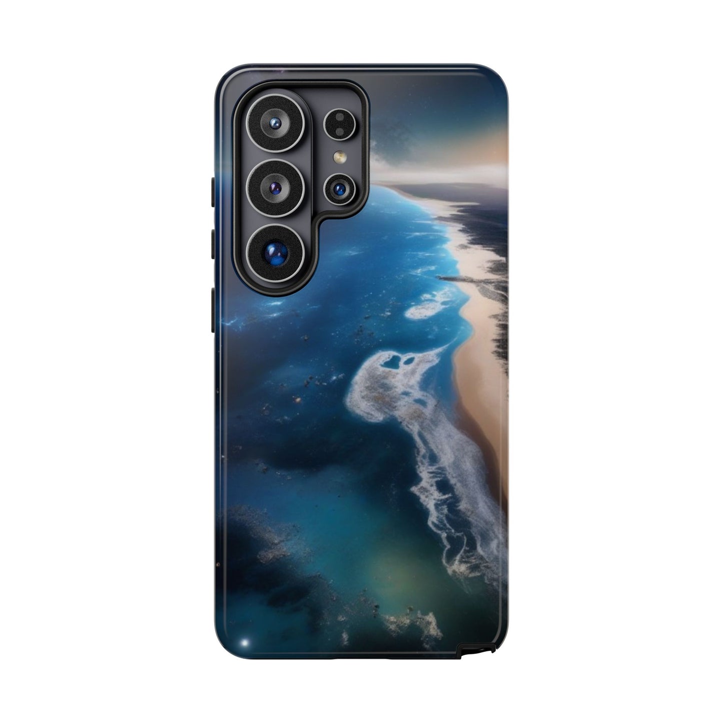 Tough Case Phone Case for Samsung Galaxy S26/S25/S24/S23/S22 – Dual Layer, Matte/Glossy Finish, Wireless Charging CompatibleOcean Wave Phone Case - Tough, Stylish Protection for Beach Lovers