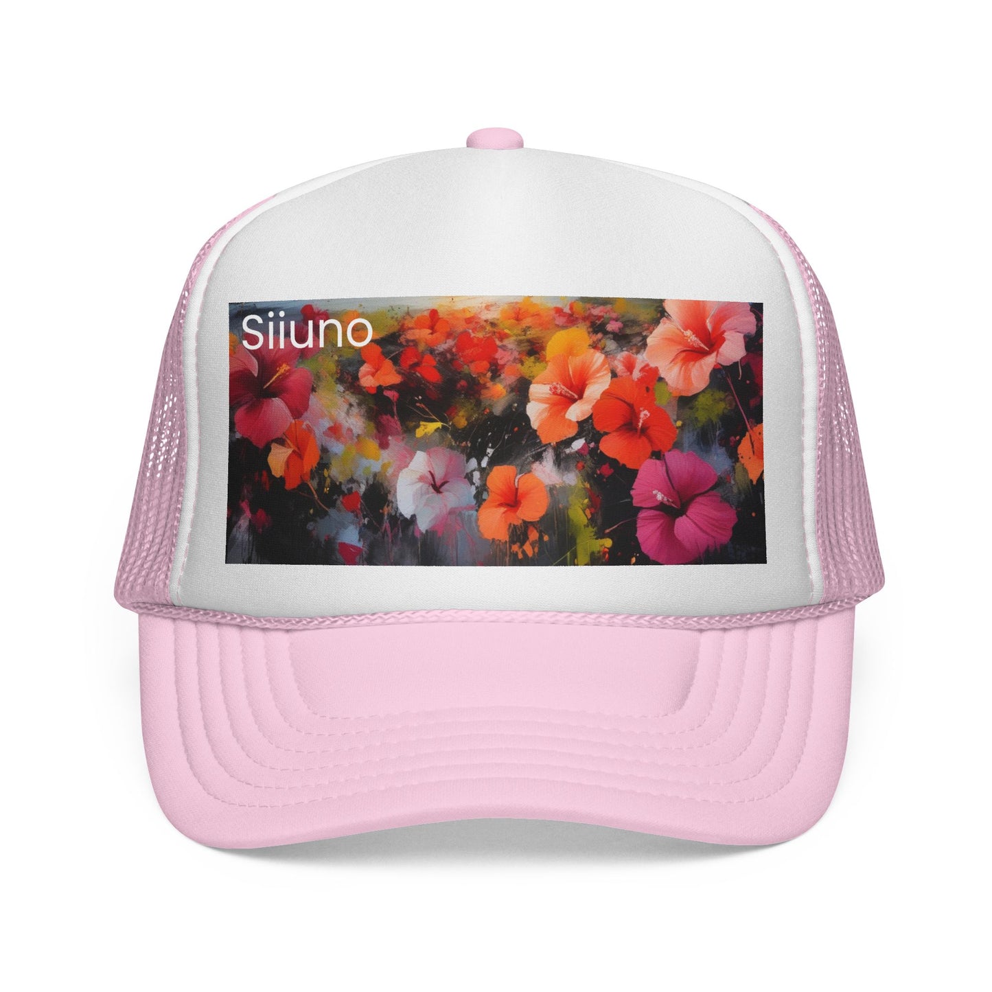 Floral Print Trucker Cap - Vibrant Summer Style