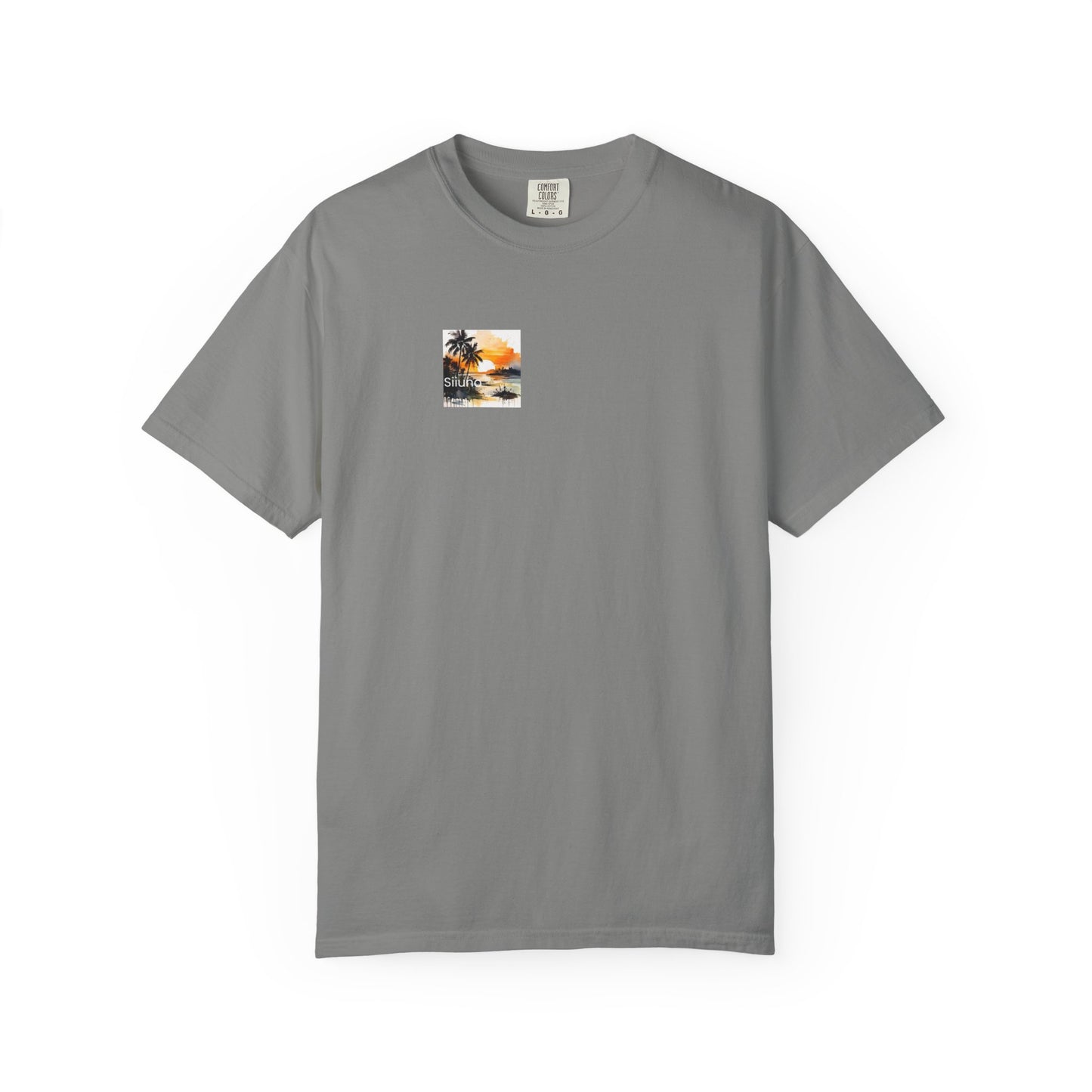 Tropical Sunset T-shirt | Unisex Garment-Dyed Tee | Beach Vibe, Summer Fashion, Vacation Essential, Gift Idea, Relaxed Style