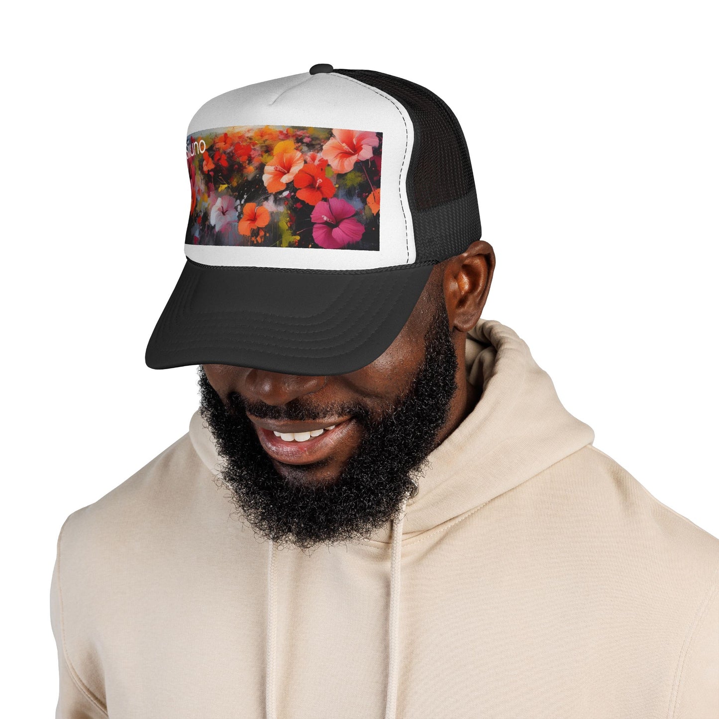 Floral Print Trucker Cap - Vibrant Summer Style