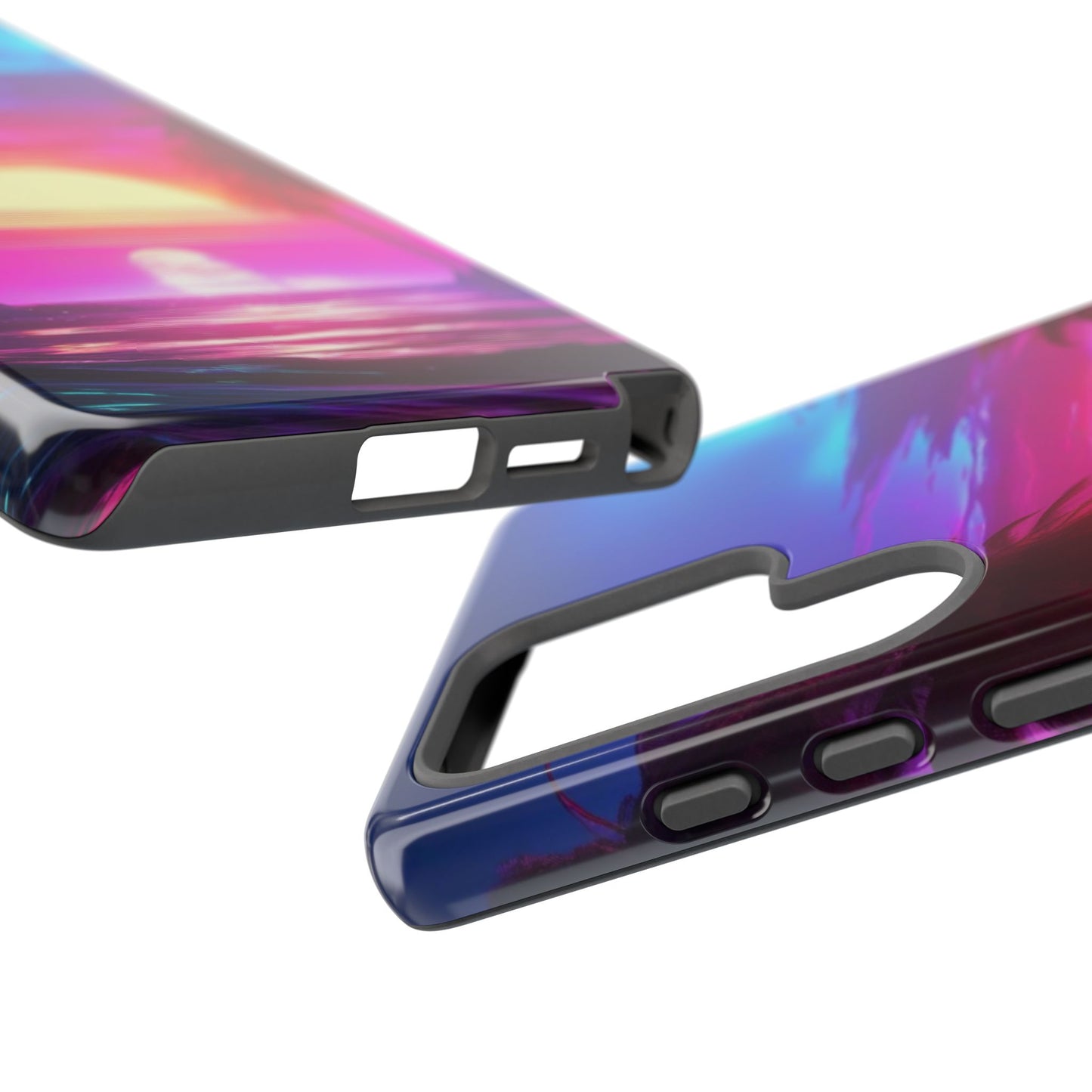 Tough Case Phone Case for Samsung Galaxy S25/S24 – Dual Layer, Matte/Glossy Finish, Wireless Charging Compatible