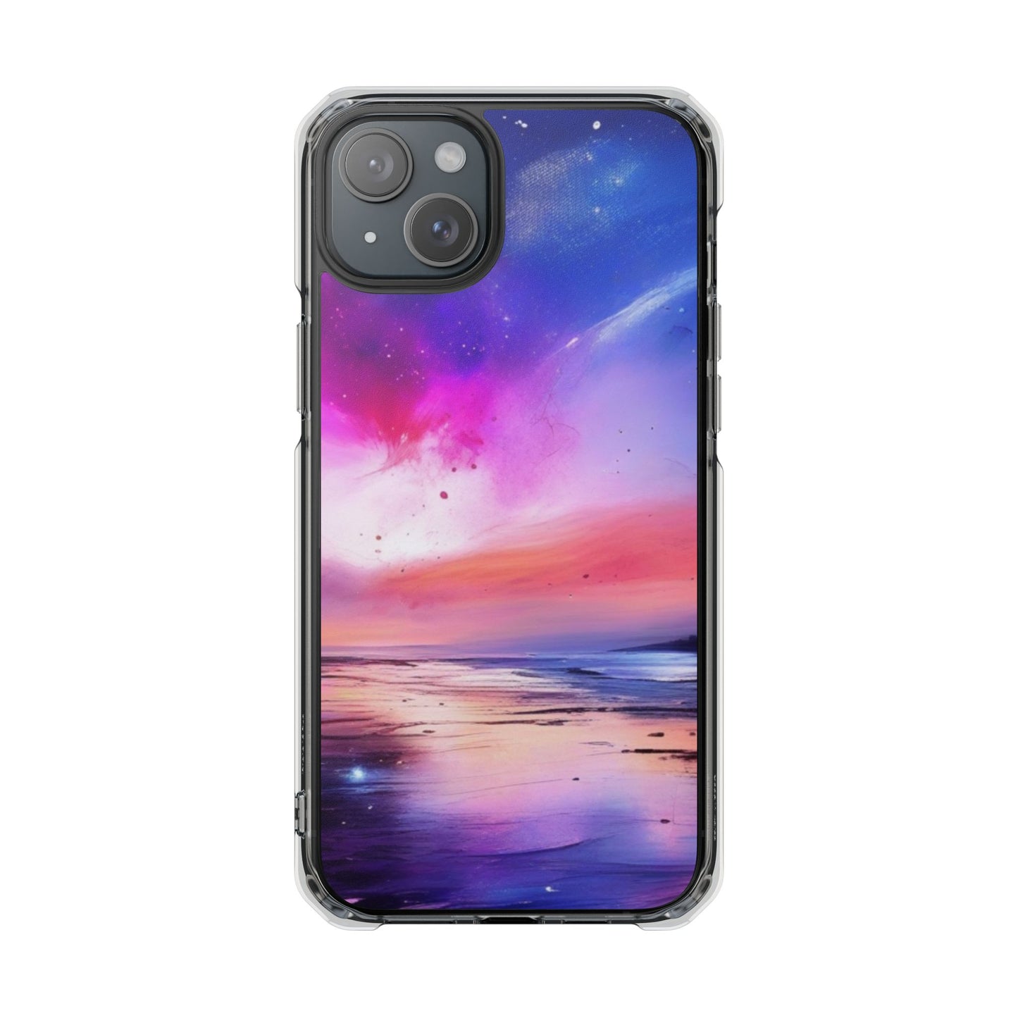 Magnetic Impact Phone Case for iPhone 16/15/14, Vibrant Magnetic Clear Impact Phone Cases, Protective Cases, Custom Phone Covers, Unique Phone Accessories, Gift for Tech Lovers