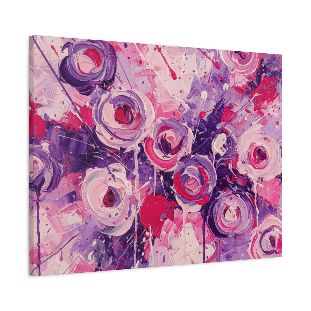Abstract Art Canvas Print – Premium canvas print, Modern Wall Art, Matte Canvas, Ready to Hang, Home & Office Décor, Floral Abstract Canvas Print — Stretched Matte Wall Art