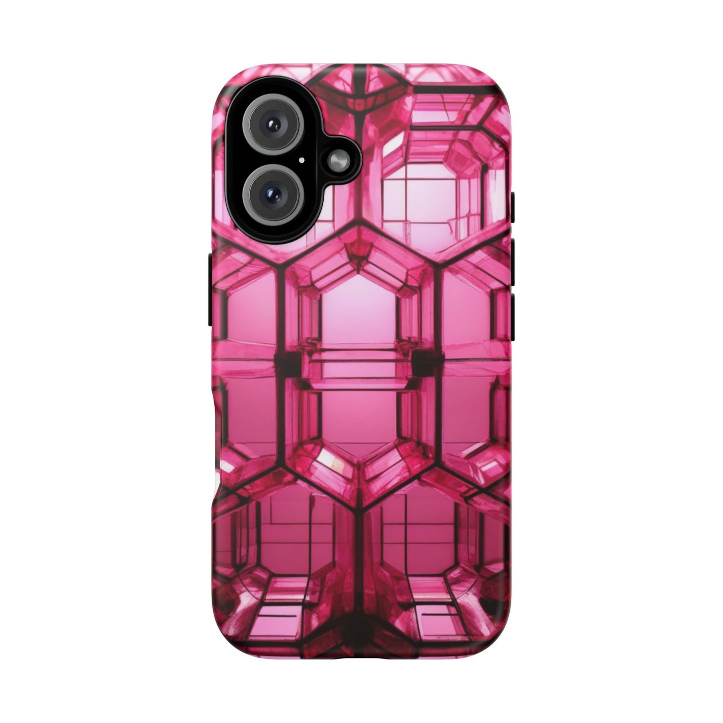 Stylish Pink Phone Case for iPhone 17/16/15/14, Gifts for Her
