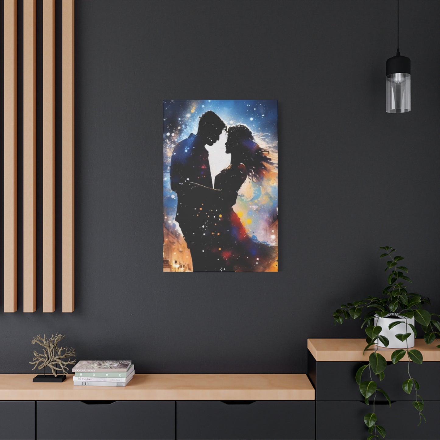 Abstract Art Canvas Print – Modern Wall Art, Matte Canvas, Ready to Hang, Home & Office Décor, Modern Wall Décor, Home Decoration, Couple Artwork, Unique Gift for Anniversary, Valentine's Day