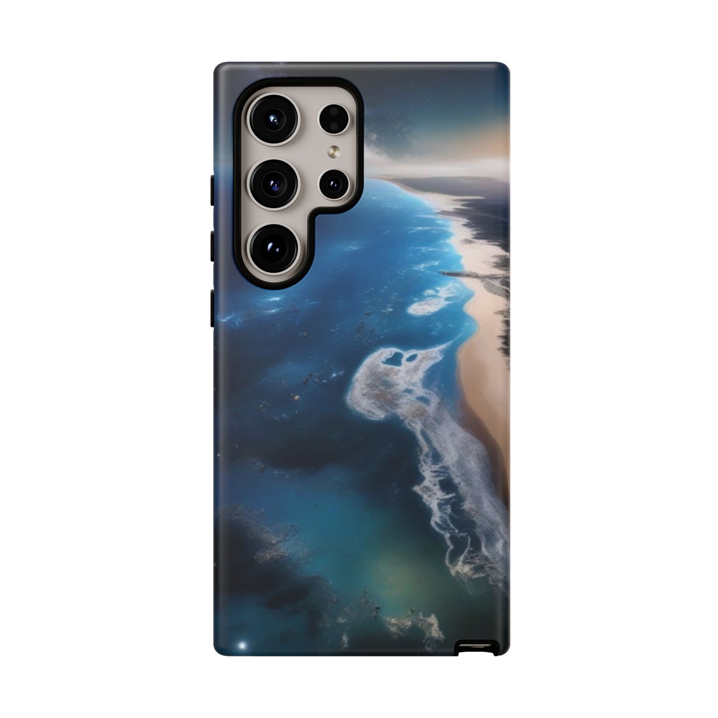 Tough Case Phone Case for Samsung Galaxy S26/S25/S24/S23/S22 – Dual Layer, Matte/Glossy Finish, Wireless Charging CompatibleOcean Wave Phone Case - Tough, Stylish Protection for Beach Lovers
