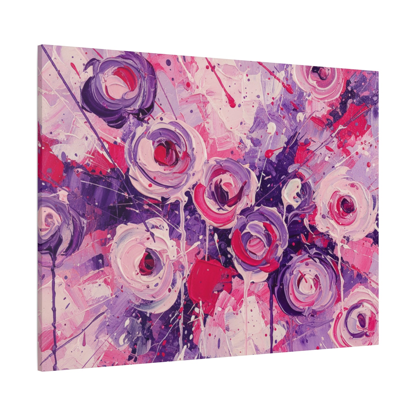 Abstract Art Canvas Print – Premium canvas print, Modern Wall Art, Matte Canvas, Ready to Hang, Home & Office Décor, Floral Abstract Canvas Print — Stretched Matte Wall Art