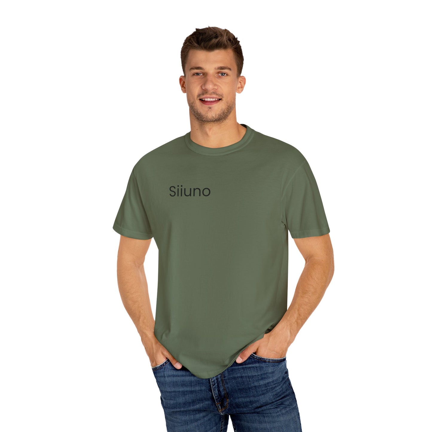 Siiuno Garment-Dyed T-shirt for Everyday Comfort, Unisex Tee for Casual Wear, Gift for Friends, Relaxed Style Tee, Versatile Summer Top