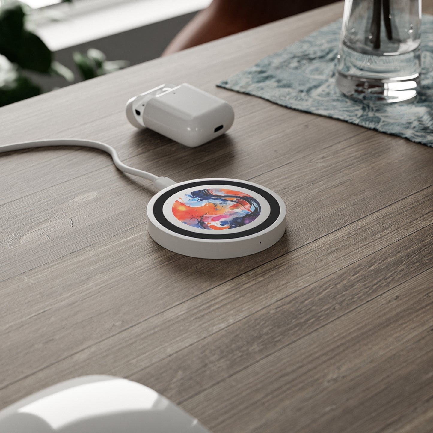 Abstract Colorwave Wireless Charging Pad — Quake Design
