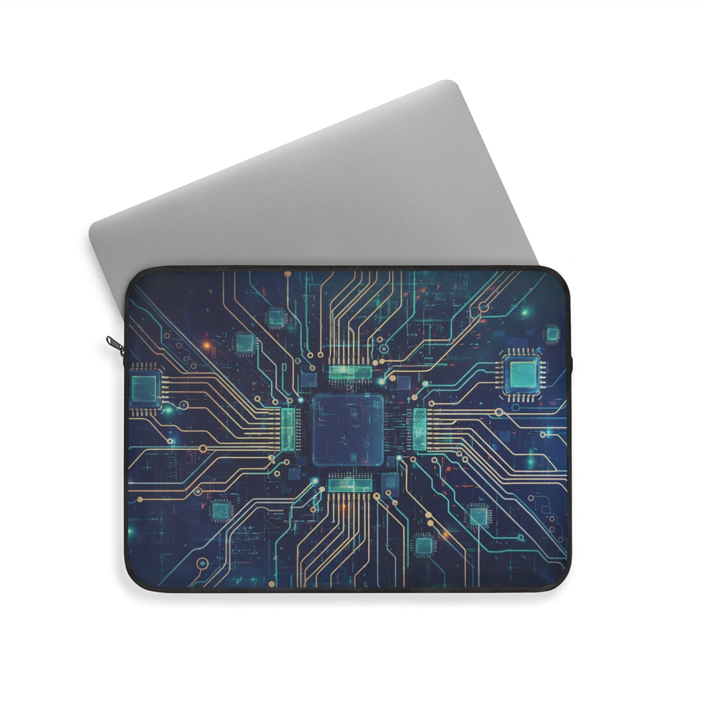 Laptop Sleeve - Modern Tech Accessory, Gift for Students, Stylish Computer Case, Office Essentials | Chic Device Protection for Tech Lovers, Modern Gift, College Essentials, Travel Accessory. Circuit...