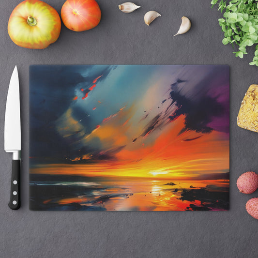 Tempered Glass Cutting Board – Hygienic, Scratch-Resistant, Dishwasher-Safe | Modern Kitchen Essential